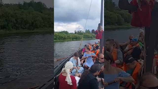 Музыка на борту драккара Ятвяг, GjeldRune, остров викингов, ostrov vikingov, meet&greet