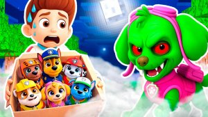 ЧТО СЛУЧИЛОСЬ с КОМАНДОЙ ЩЕНЯЧИЙ ПАТРУЛЬ СКАЙ ЗОМБИ АПОКАЛИПСИС МОНСТР в МАЙНКРАФТ ЗОМБАК