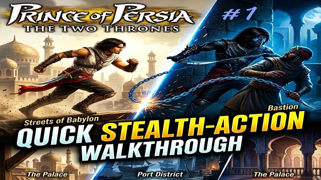 Prince of Persia: The Two Thrones/Быстрое stealth-action прохождение.
Бастион, Портовый район.