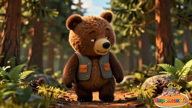 Мишка косолапый по лесу идет | Песенки для детей | Мультики для детей