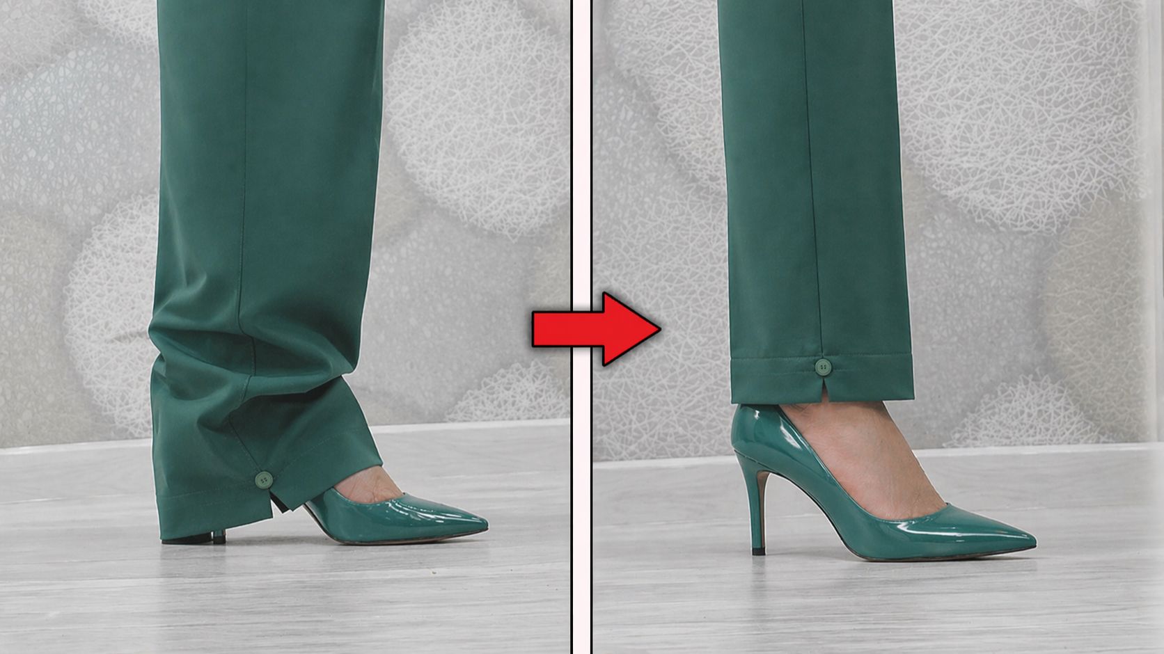 Купила брюки а они волочатся по полу - вот как быстро укоротить