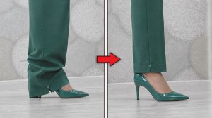 Купила брюки, а они волочатся по полу - вот как быстро укоротить