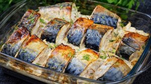 С НИМ Скумбрию никто не готовит, а зря! Пальчики оближешь! Скумбрия в сметанно-хреновом соусе