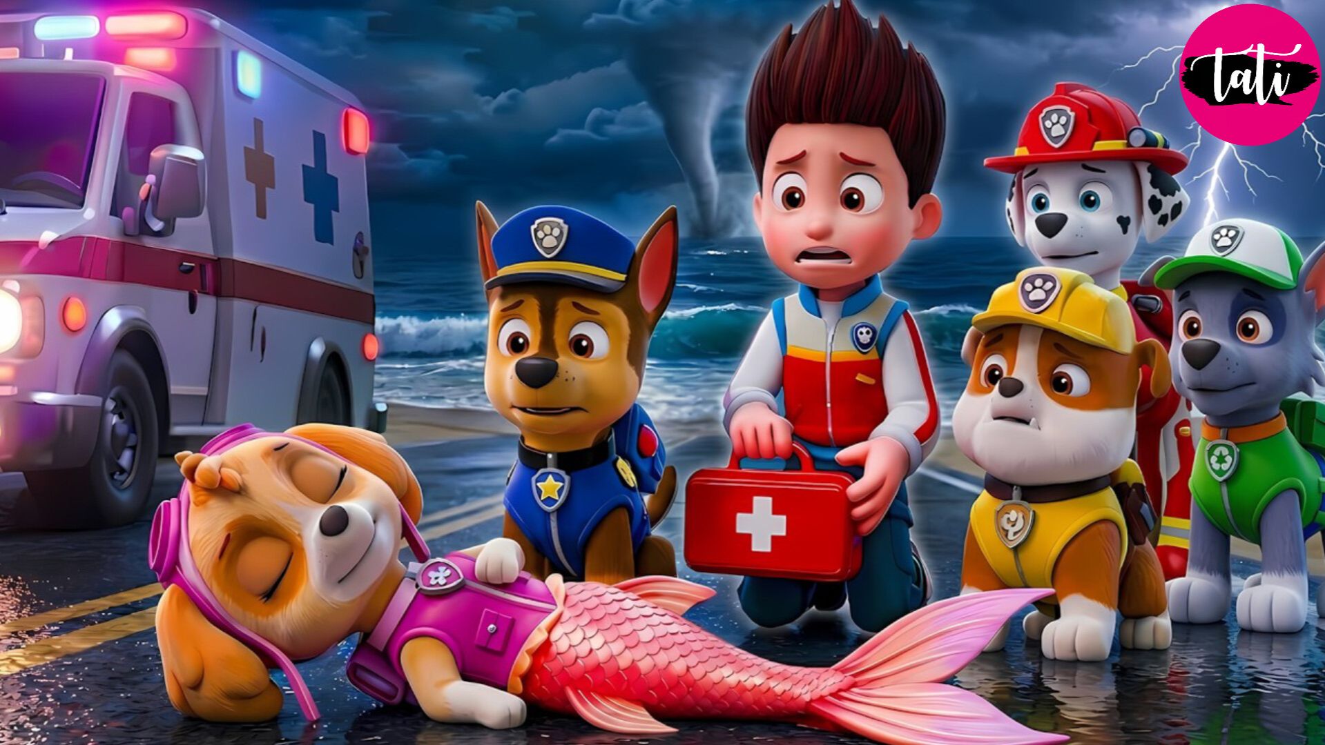 Щенячий патруль и Маршалл. Залипательное видео. Мультфильм для детей и малышей. Анимация 444