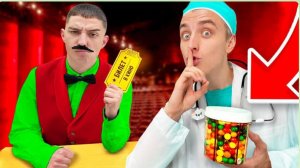 СПОСОБЫ ПРОНЕСТИ - 15 Способов Пронести СЛАДОСТИ в КИНОТЕАТР ! **2 Часть**