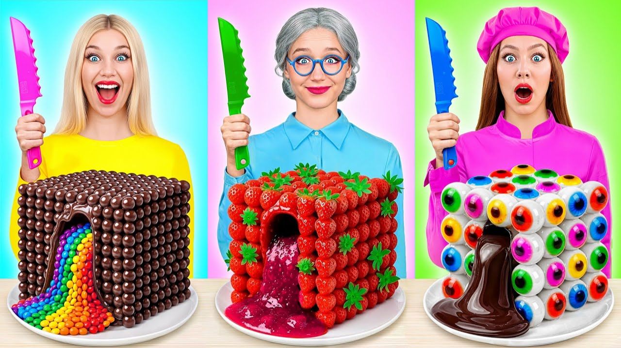 Кулинарный Челлендж Я против Бабушки  Удивительные Кулинарные Моменты от Candy DO