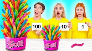 100 Слоев Еды Челлендж # Потрясающие Кухонные Хитрости от Candy DO