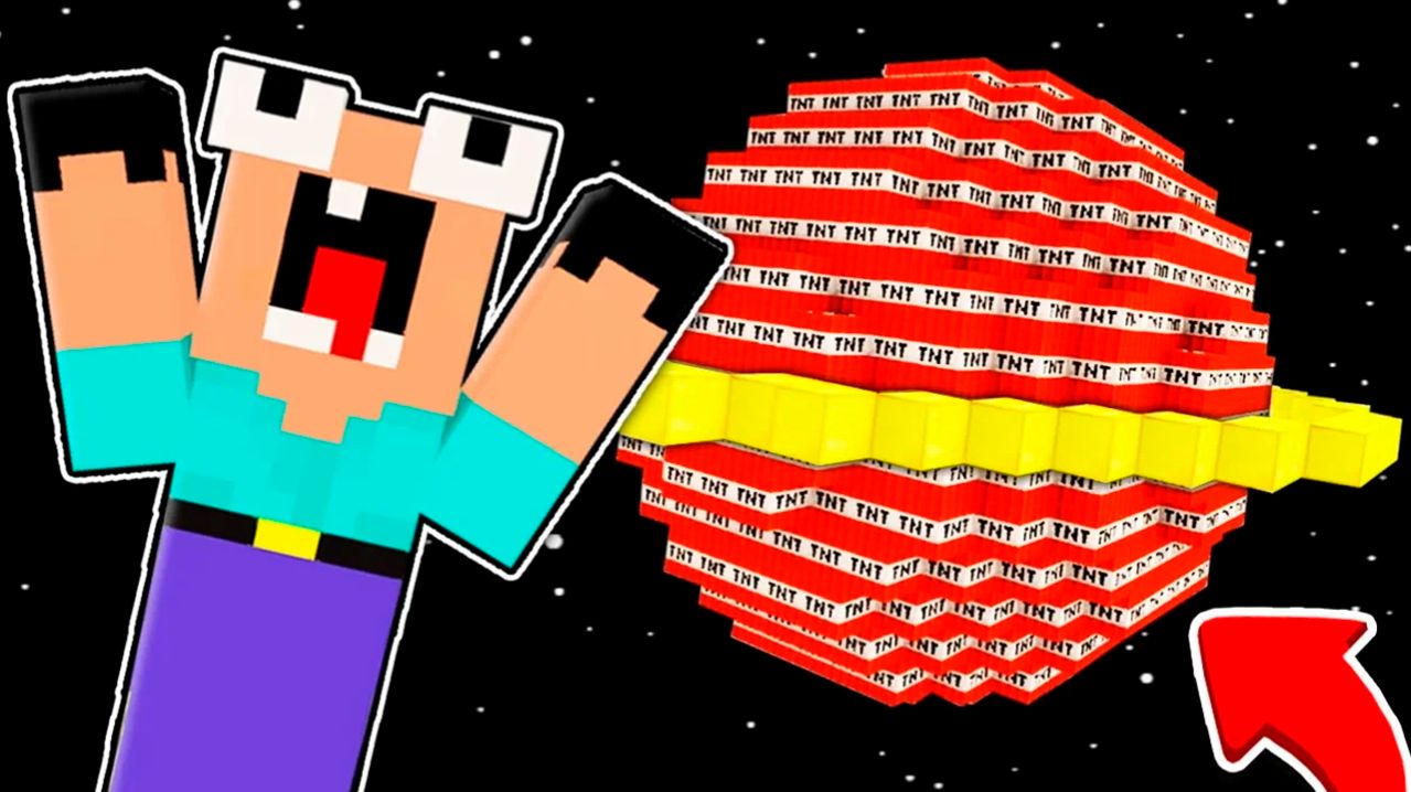 НУБ ЗАТРОЛЛЕН НЕВИДИМЫМ ПРО Майнкрафт но Нубик и Планета из Динамита в Космосе