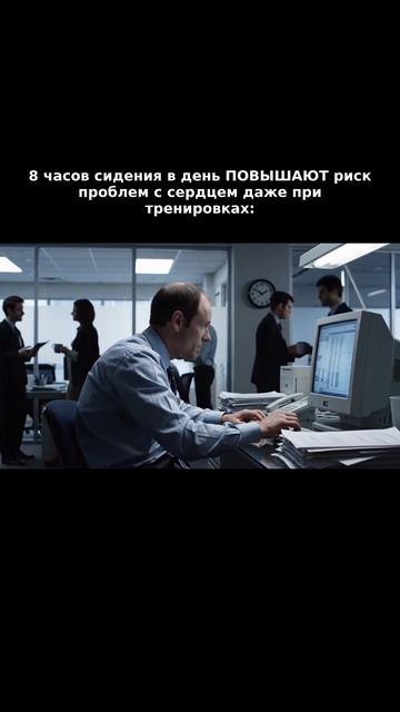 ПОСЛЕДСТВИЯ сидячей работы: