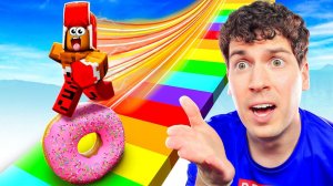 МОЙ ДРУГ ЧУТЬ НЕ УПАЛ!🤣 ГОНКА НА ПОНЧИКАХ В РОБЛОКС!