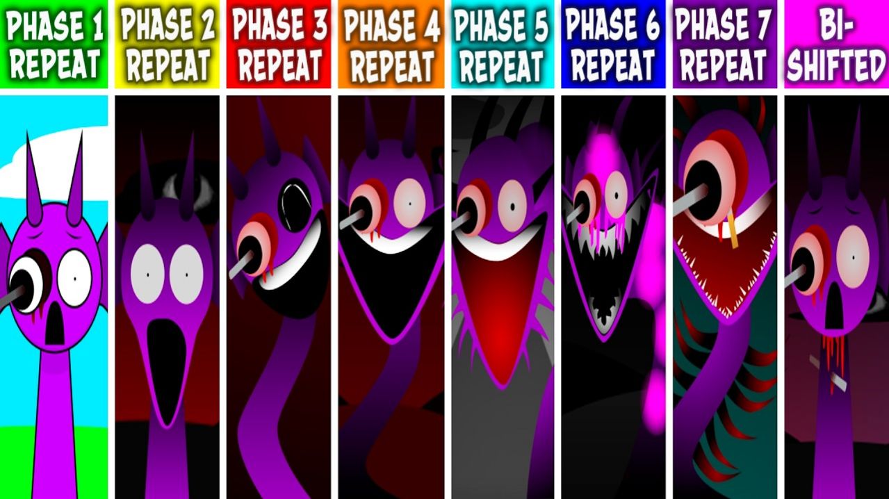 INCREDIBOX SPRUNKI: ФАЗЫ 1-7 НО ВСЕ 🔁 ПОВТОРЯЮТ БИ-СДВИГ! ♾️🌀