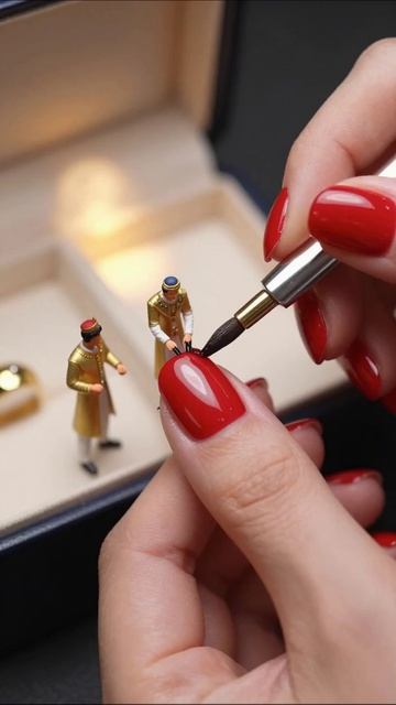 Искусство миниатюры: роспись фигурок #миниатюры #искусство