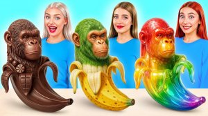 Мармеладная еда vs Настоящая еда vs Шоколадная еда Челлендж # Кухонные Войны Candy DO