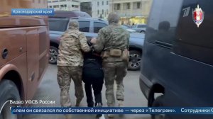 Задержание на Кубани планировавшего воевать на стороне Киева мужчины сняли на видео.