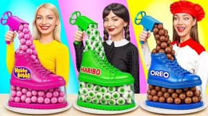 Кулинарный Челлендж# Уэнсдей Против Бабушки # Потрясающие Кухонные Лайфхаки Candy DO