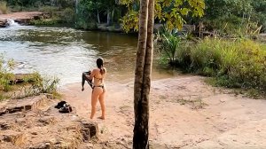 КРАСОТКА НА ПРИРОДЕ. ШАШЛЫК. Приготовление еды на костре