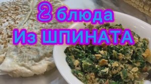 2 блюда из ШПИНАТА!👍👌