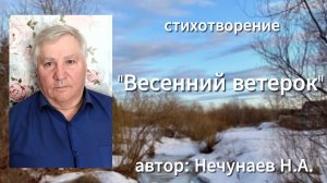 стихотворение «Весенний ветерок» читает автор Нечунаев Н.А.
