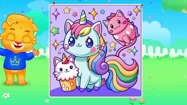 Детский развивающий мультфильм, видео, головоломка, пазлы.