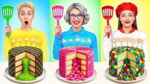 Кулинарный Челлендж# Я против Бабушки # Укрась Торт Челлендж от Candy DO