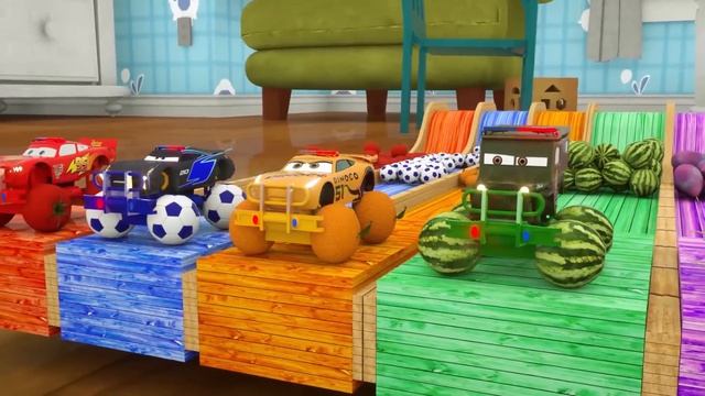 Мультфильмы про машинки - Молния Маккуин и Друзья - Играем с Тачками дисней для детей и малышей