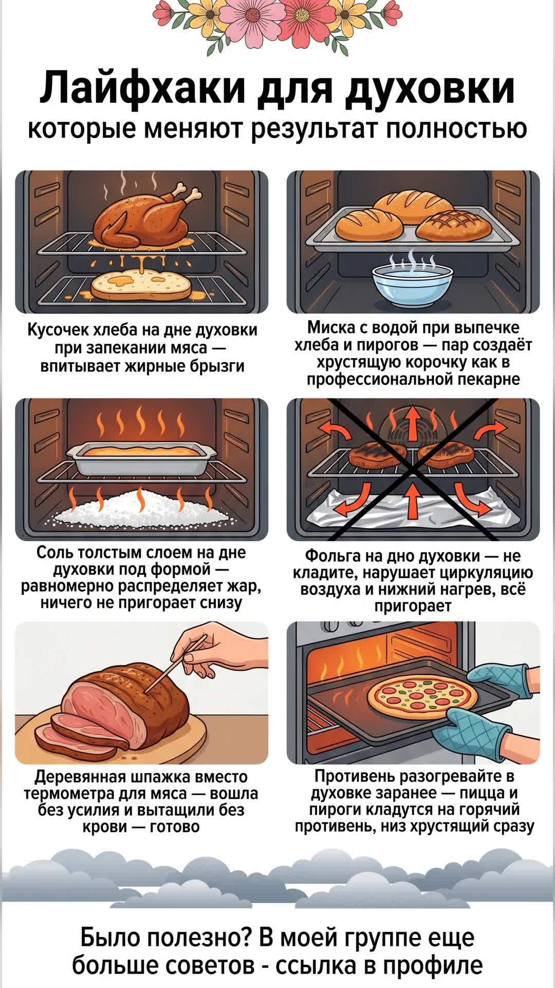 Секреты идеальной выпечки: лайфхаки для духовки