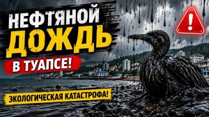 Нефтяной дождь в Туапсе! Экологическая катастрофа — нефть падает с неба