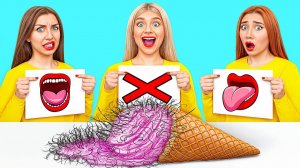 Откуси Лизни или Ничего Челлендж # Забавные Лайфхаки с Едой от Candy DO