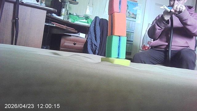 Комнатный АВИАТЛОН (вид на мишень и игрока)