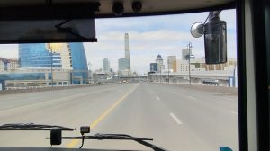 Центр Астаны. Мост через Ишим.