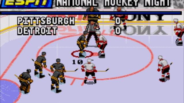 ESPN National Hockey Night -SEGA CD- USA Короткий геймплей