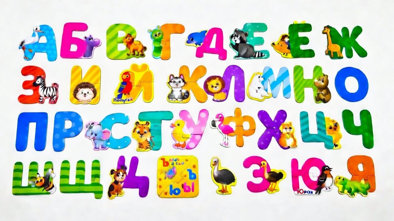 Учим БУКВЫ, АЛФАВИТ с животными 🐶🐱 Весёлые буквы для детей | Развивающее видео для детей