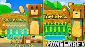 Приключение супер-медведя, но это Майнкрафт.