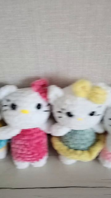 Хеллоу Китти ручной работы мимисити вязаная игрушка 10 см в наличии и под заказ   купить Хеллоу