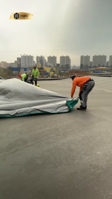 Монтаж мембранной кровли KRONOX в Котельниках