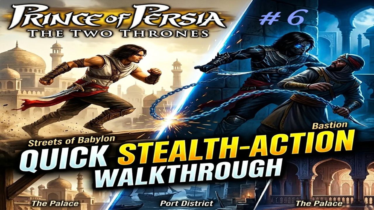 Prince of Persia: The Two Thrones #6 — Площадь и Канал Быстрый Стелс