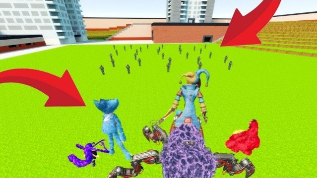 ГЛАВА 5 МОНСТРЫ VS АРМИЯ POPPY PLAYTIME ОХОТЯТСЯ НА МЕНЯ В GARRY'S MOD MINECRAFT