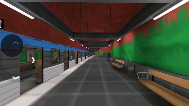 Subway Simulator 3D вагон метро типа Пришелец на 1 линии в режиме пассажира