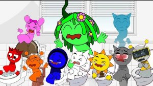 Многие персонажи Спрунки обкакались - Невероятная анимация Спрунки в коробке!