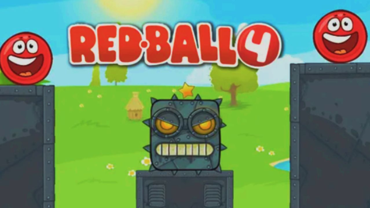 Красный Шар 4 (Red Ball 4). Красный Шарик Против Черных Кубиков Кто Кого? Red Ball 4 Смотреть #1