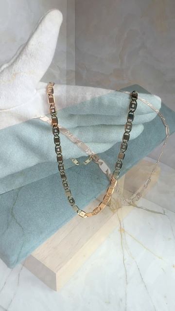 Позолоченная цепь XUPING в стиле Гуччи 50 см.  5 мм.