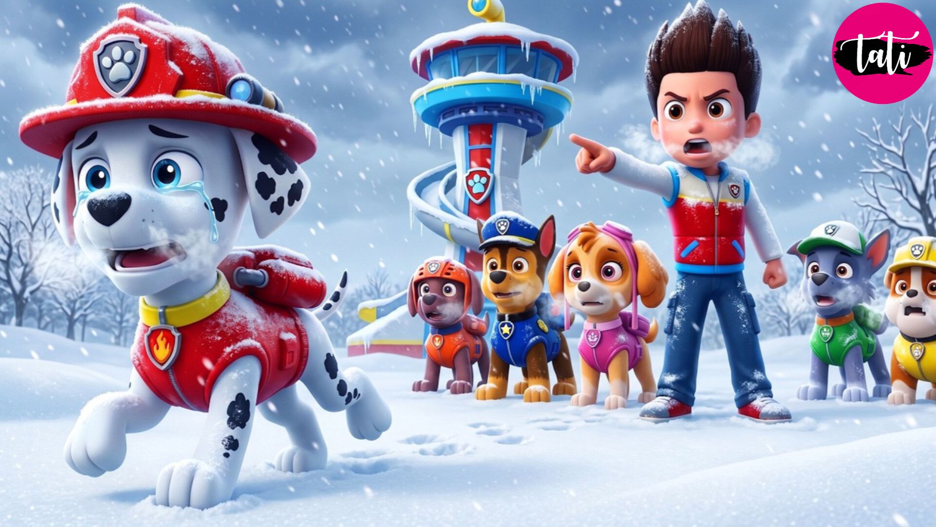 Щенячий патруль и Маршалл. Залипательное видео. Мультфильм для детей и малышей. Анимация 425