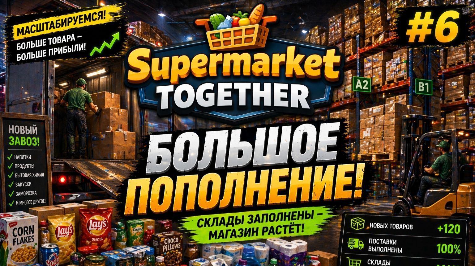 ПРОХОЖДЕНИЕ SUPERMARKET TOGETHER. ЧАСТЬ 6. БОЛЬШОЕ ПОПОЛНЕНИЕ