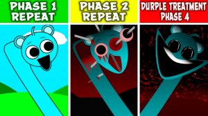 INCREDIBOX SPRUNKI: ФАЗЫ 1-2 НО ВСЕ 🔁 ПОВТОРЯЮТ ЛЕЧЕНИЕ ДУРПЛА 💜 ФАЗЫ 4! ⚗️🌀