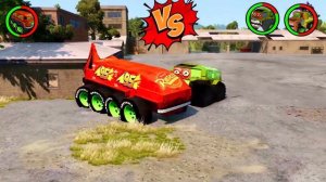 ЗОМБИ-ШЕРП Ужасный ВЕЗДЕХОДНЫЙ ЗОМБИ МАККУИН 8 Колёс Огромный ЗОМБИ-МАТЕР BeamNG