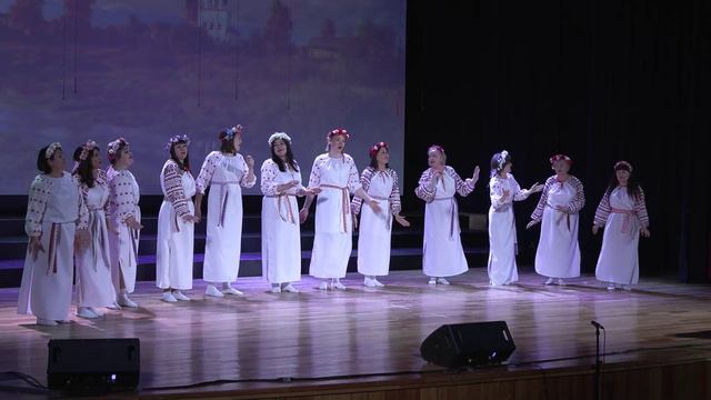 Хор Поющие сердца Луговская СОШ. Этническая песня Родина моя