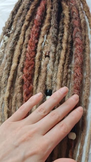 Дреды на затылок «Карамельный трюфель»