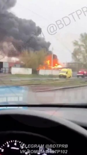 Очевидцы сообщают о крупном пожаре в уфимской Черниковке