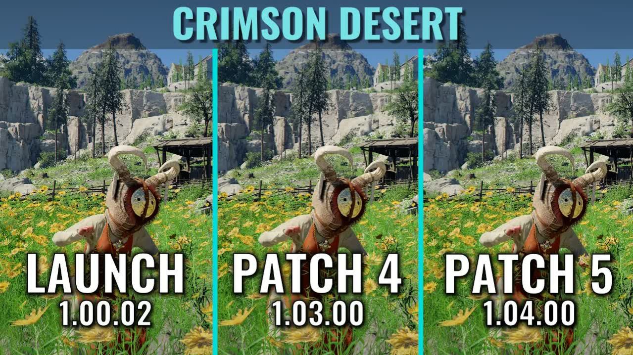 Crimson Desert - Patch 1.04 | RTX 5060 Ti vs RTX 3070 | Ryzen 5 5600X / Ryzen 7 7600 | 1440p | DLSS