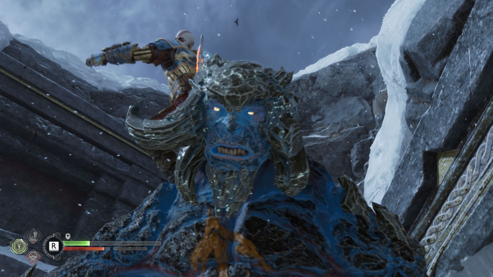 God Of War: Ragnarok, эпизод 45. Тролль и Берсерк в Мидгарде.